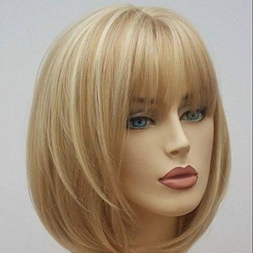 ZQFSDT Europe Wig, Golden Girls Minute Short Straight Hair