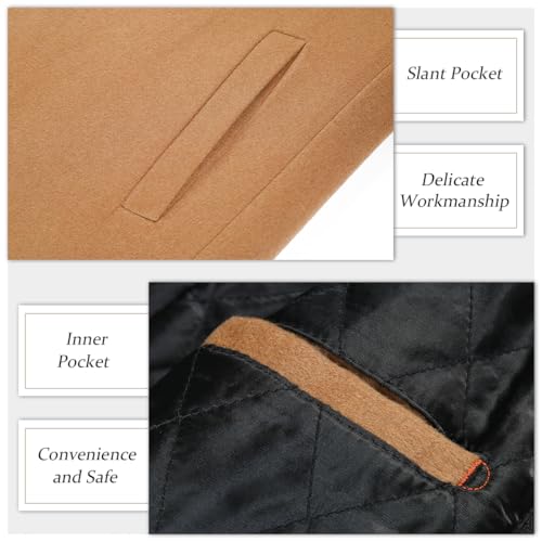 Image of APTRO Men's Wool Trench Coat Hoodie Winter Top Coat | Premium Wool Fabric, Hoodie Style, Thickened Cotton Lining, Single Breasted, Zipper & Button Closure, for Business