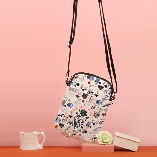 TSOTMO Dark Romance Gift Smut Gift Spicy Gift Smut Reader Gift Run Little Mouse Crossbody Bag Bookish Gift for Women4