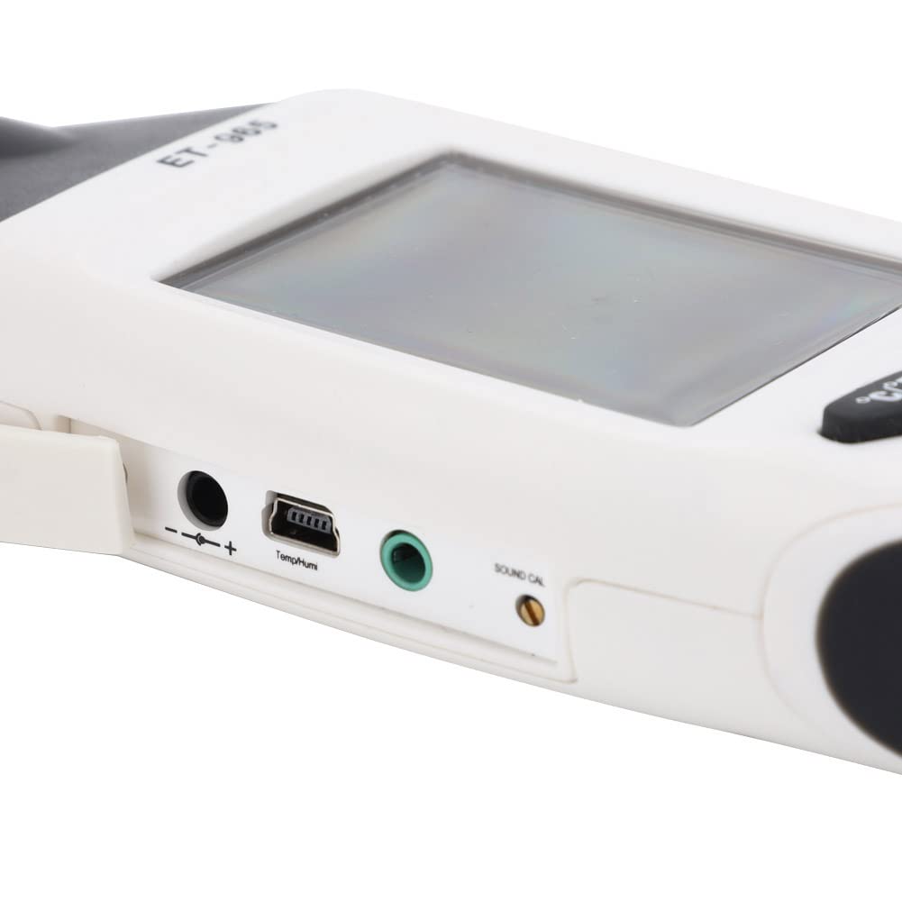 5in1 Medidor ambiental Temperatura Humedad Velocidad del viento Nivel de sonido Medidor Illuminómetro para el diseño profesional Material de ABS de diseño de bolsillo para el