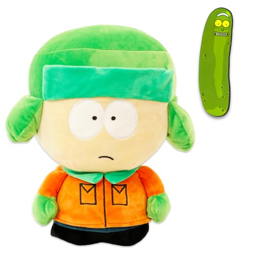 Paramount South Park Plushie Set - Bundle with 10' Kyle Broflovski Plush Doll Plus Bookmark | South Park Kyle Broflovski Plush Gift Set for Men, Teens