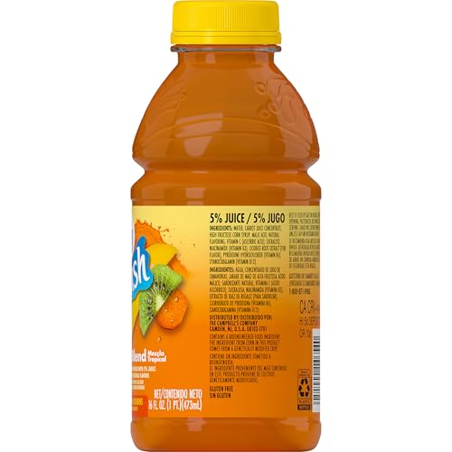 Image of V8 Splash Tropical Blend Flavored Juice Beverage, 16 fl oz Bottle (12 Pack)