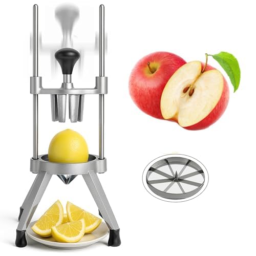 Cortador de frutas de limón y lima, cortador de acero inoxidable 304, cortador de frutas de 6/8 secciones para naranjas, herramienta de cocina fácil para uso doméstico y restaurante