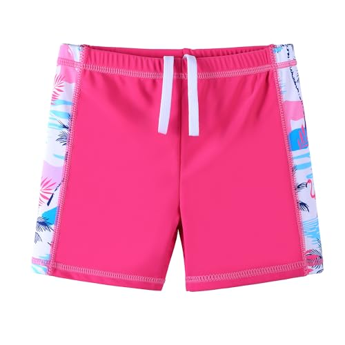 Image of Girls Two Piece Swimsuit Floral UPF 50+ Rash Guard Set Kids Beach Swimwear