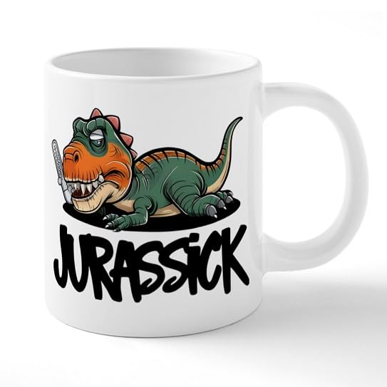 Jarro Mega de Cerámica 20 oz con diseño de dinosaurio miniatura 1