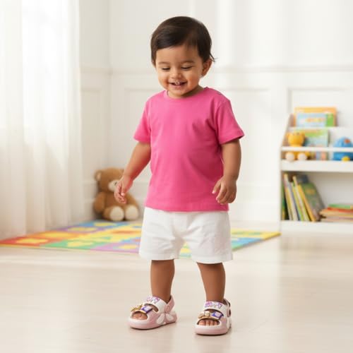 Image of GLJ Kids Comfort Clogs Sandals for Boy and Girl, 1 to 14 Years, Two-Strap Design, Easy to Wear Slip On, Dust and Waterproof, 1100