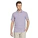 M MAELREG Golf Polo Shirts for Men Short Sleeve Dry Fit Striped Casual Collared Moisture Wicking Men's Golf Shirts Purple White