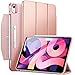 Price comparison product image ESR iPad Case for Air 11 Inch (2024) M2, Air 6th Generation/Air 5th Generation 2022/Air 4th Generation 2020 with Pencil Holder, Trifold Stand Smart Case with Clasp, Ascend Series, Rose Gold