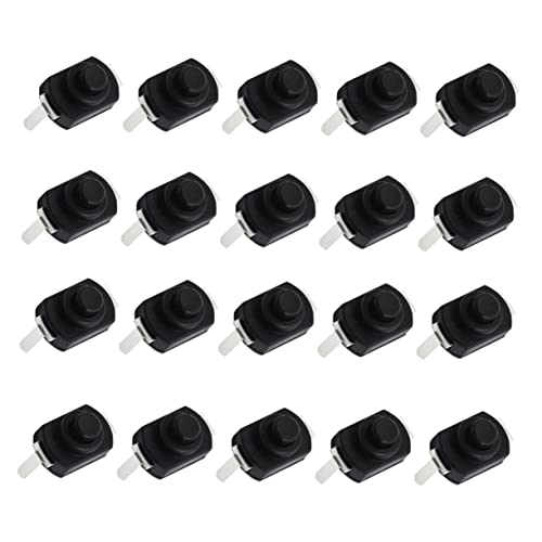 GOOHOCHY 20St Mikrotaktiler Schalter taktiler Druckknopf Druckschalter aus Metall Tastschalter führte Takt Die elektrische Taschenlampe Taschenlampentaste LED Netzschalter