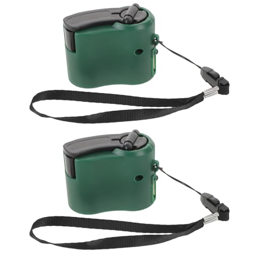 Ciieeo Handkurbelgenerator 2 Stück mit USB Anschluss Kompakter...