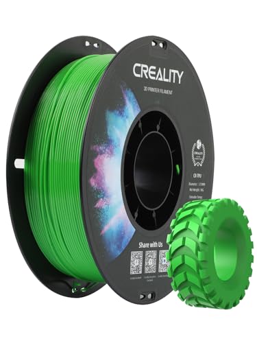 Image of Creality TPU Filament 1.75mm 95A Green for 3D Printing, High Hardness and Resilience, Soft Adhesive Material, Elastic, 1kg (2.2lb), Flexible Filaments 1.75mm for 3D Printer