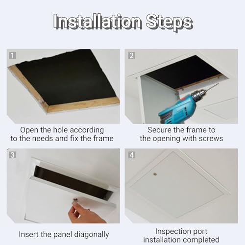 Oculta instalaciones con este panel de acceso pintable con marco de aluminio discreto 7