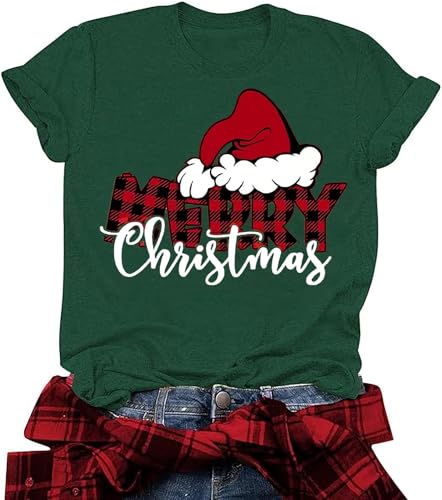 AMWIPE Christmas Shirts Women My Students Stole My Heart Christmas Tshirt Funny Merry Christmas Graphic Tee Tops