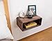 WOODCHES Floating Nightstand Wooden, Bedside Table, Nightstand Shelf, Handmade, Wall Mounted Bedside Shelf, Minimalist and Unique Style (London)