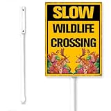 Photo Gallery horienteeon slow wildlife crossing cartello da cortile con paletto rallentare vicinato street business attenzione antiruggine targa in alluminio per esterni decorazioni forniture da giardino per casa Photo Gallery horienteeon slow wildlife crossing cartello da cortile con paletto rallentare vicinato street business attenzione antiruggine targa in alluminio per esterni decorazioni forniture da giardino per casa
