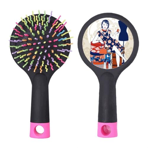 Brosse à cheveux démêlante culture chinoise blanche pour rituel bien-être