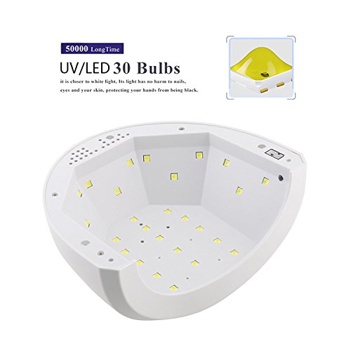 Nagelstudio Set komplett Vishine Maniküre Naildesign Zubehör (33-teilig) 48W UV LED Lampe für Nägel/Gelnägel 6 UV LED… – Bild 4