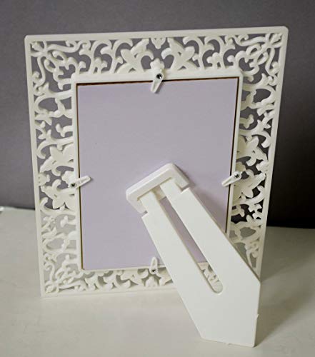 Image of Art Street Set of 2 Decoralicious White Abstract Desing Photo Frame /Wall Hanging for Home Decor- 4X6 Inchs