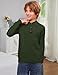 Yimoon Kids and Boys Pullover Sweaters Turtleneck Long Sleeve Cable Knit Sweaters Fall Winter Warm Sweater Top(ArmyGreen-8Y)
