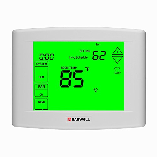 7 days Programmable Touch Screen Thermostat for Home, With Large Digital Display,Easy to