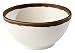 Produktbild APS 84569 Schale CROCKER, Ø 12,5 cm, Höhe 6 cm, 0,37 Liter, Melamin, creme mit braunem Rand
