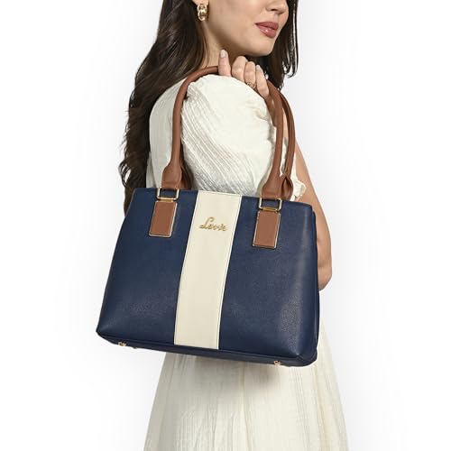 Image of Lavie Women's Kassy Colourblock 2C Satchel Handbag for Women | Satchel Bag for Work | Ladies purse | Stylish Shoulder Bag | Gift For Women