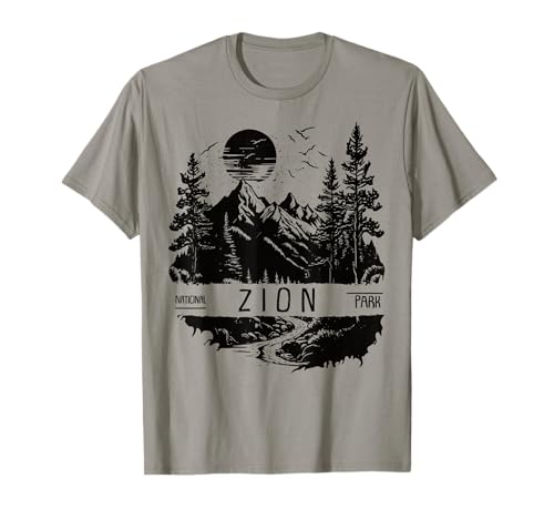 Parque Nacional Retro Zion US Vintage Zion Camiseta