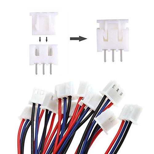 YIXISI 460 Stück JST-XH Weiblicher Pin-Header, Adapter-Kabel, Männlich (2/3/4/5/6 Pin), 2,54mm Abstand