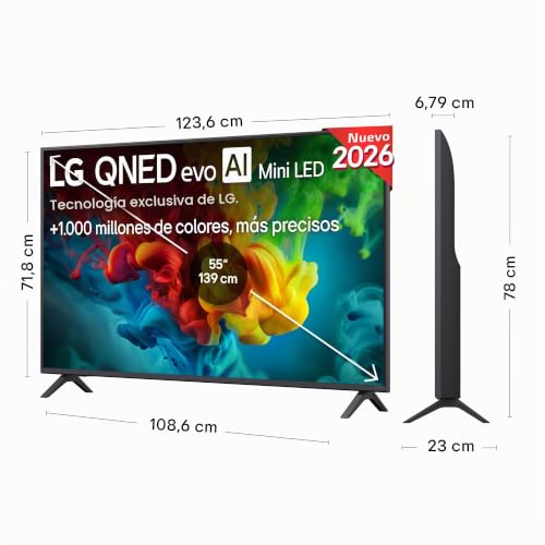 Miniatura 2 de LG 55QNED82B6B - Smart TV QNED EVO AI 55" 4K Sin Reflejos 94%, 2026