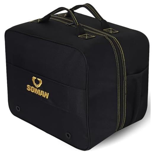 SOMANGEAR Helmet Bag, Motorcycle Motorbike Snowmobile Ski Welding Helmets Storage Bag with 900D Waterproof Oxford Fabric and Plush Soft Lining