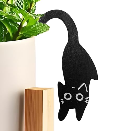 猫ポットハンガー | かわいい動物モチーフの植木鉢装飾,庭 芝生 パティオ バルコニー 家庭用花瓶 ガーデン装飾