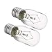 Belleone 2pcs Microwave Bulb WB36X10003-130V 40W Oven Light Bulb Compatible with GE LG Frigidaire Kenmore, Universal Type Stove Incandescent Warm White Light Lamp Replacement E17 Base Socket