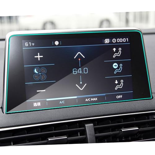Film protecteur d'écran en acier Peugeot 3008 5008 navigation tactile 2017