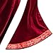 Nwnip Kids Girls Medieval Princess Costume Cosplay Halloween Dress Outfits (Red, 6-8 Years)