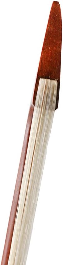 Yinfente Violin Bow 4/4 Full Size Brazilwood Baroque Style Natural White Bow Horse Hair Well Balance