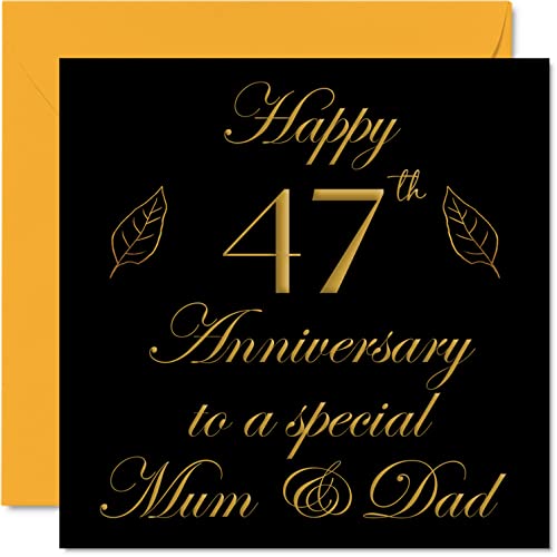 Biglietto speciale il 47° anniversario papà mamma genitori speciale mamma