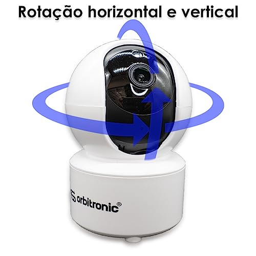 Camera Wifi Segurança Baba Pet Robo Alarme IP Visão Noturna Orbitronic