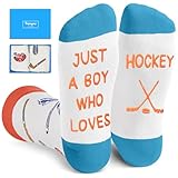 HAPPYPOP Hockey Gifts for Teen Kids - Ice Hockey Socks, Gifts for Sports Lovers, Teenage Teen Kids Boys Socks