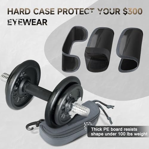 Image of Tactical Molle Glasses Case, Shockproof Eyeglass Pouch, Sunglass Case Hard Shell Protects Glasses
