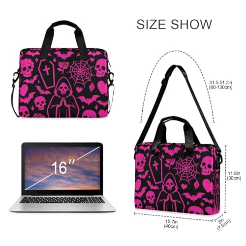 Bolso Laptop Crossbody 15.6" Estampado Rojo miniatura 5