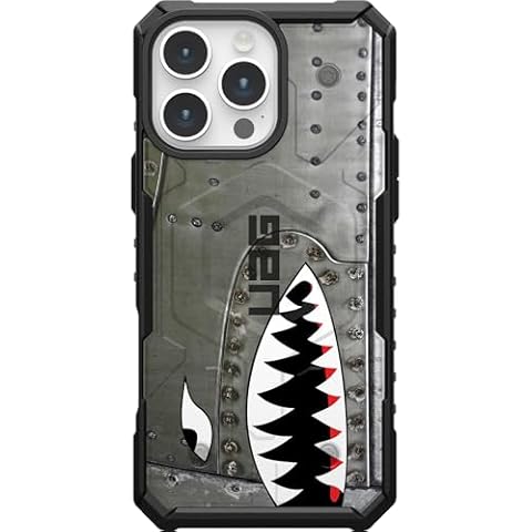 EGO TACTICAL UAG Urban Armor Gear Case Compatible with MagSafe for iPhone 16 Pro [6.3" Screen] Limited Edition Printed in The USA A-10 Warthog Teeth Cover