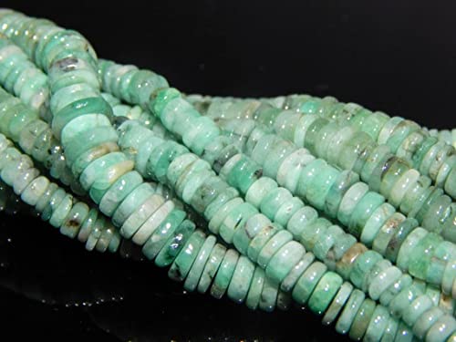 Perles émeraude naturelle heishi pour créer vos bijoux d'été bohème chic