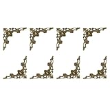 Ampia Applicazione: Questi angolari decorativi sono adatti per vari usi, come decorazione della casa, progetti fai da te, restauro di mobili, ecc., e possono anche essere posizionati in scatole per gioielli, scatole regalo, scrapbook, album fotografici e carte