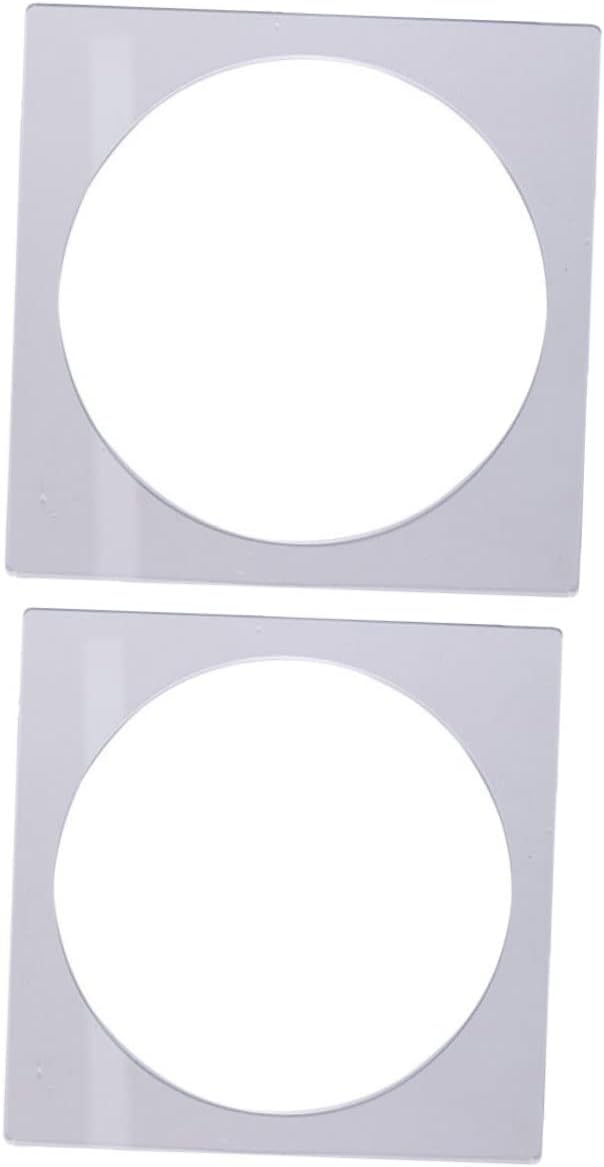 Ciieeo 4pcs Acrylic Layer Cake Mold Cake Scraping Plate Baking Tools for Decorating Layer and Desserts