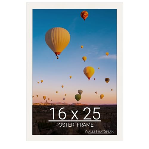 wallsthatspeak 16x25 white Picture Frame for Puzzles Posters Photos or Artwork