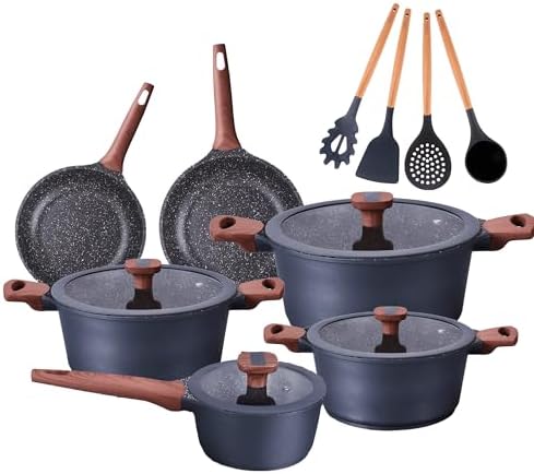 Jogo de Panelas Titanium Exclusive Antiaderente Granito Bkza (10 ...