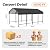 Nordivale 12x20 FT Metal Steel Carport, Heavy Duty Outdoor Car Canopy Shelter for Auto Vehicles, Reinforced Frame and Strong Base for Pickup Trucks, Cars, SUVs, Tractors, Boats.