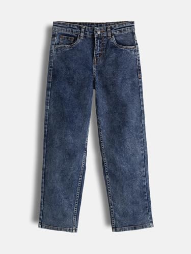Image of Urbano Juniors Boy's Loose Baggy Fit Washed Denim Jeans Stretchable