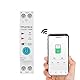 TUYA WIFI Intelligenter Leitungsschutzschalter Leistungsmessung Leistungsmesser KWh 1P 230V 63A Voltmeter Amperemeter DIN-Schiene Smart Life Funkfernbedienung Schalter Timer Sprachsteuerung (20A)