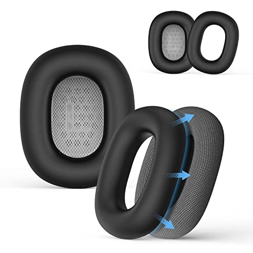 [2 Pairs] Silicone Ear Pads Cover For Airpods Max Headphones Cushions, Sweatproof Earpad Case Cover Accessories Soft Silicone Skin Protector For Apple Airpods Max Ear Pads (Black) #TOP2